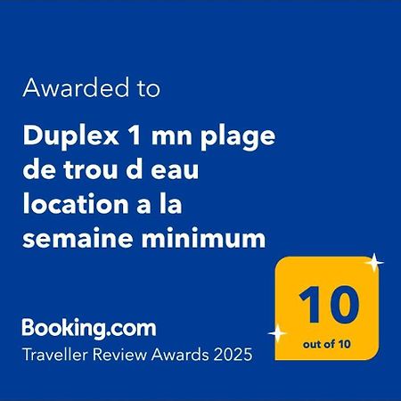 Duplex 1 Mn Plage De Trou D Eau Location A La Semaine Minimum La Saline-Les-Bains Exterior foto